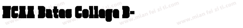 NCAA Bates College B字体转换